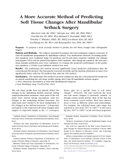 - Journal of Oral and Maxillofacial Surgery