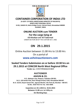 - Container Corporation of India Ltd