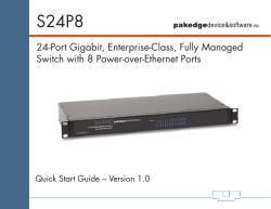 24-Port Gigabit, Enterprise-Class, Fully Managed Switch
