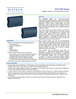 ECP-500 Series - Distech Controls