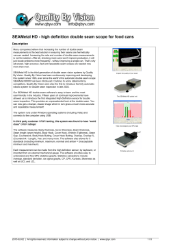 SEAMetal HD - high definition double seam