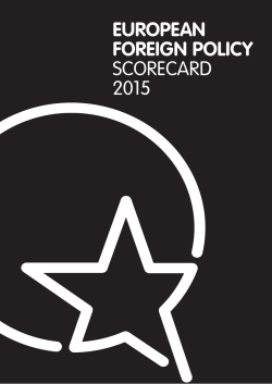 Scorecard - European Council on Foreign Relations