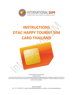 instructions dtac happy tourist sim card thailand