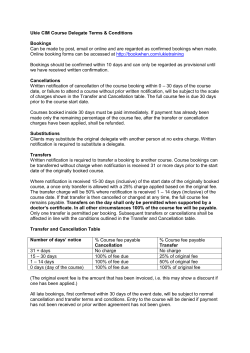 Ukie CIM Course Delegate Terms & Conditions Bookings Can be