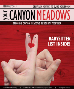 Canyon Meadows - Great News Publishing
