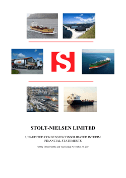 Stolt-Nielsen Limited Files Unaudited Interim FS