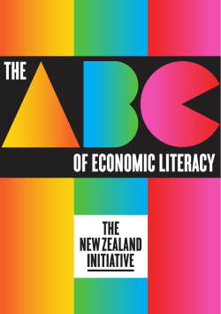 THE OF ECONOMIC LITERACY - The New Zealand Initiative