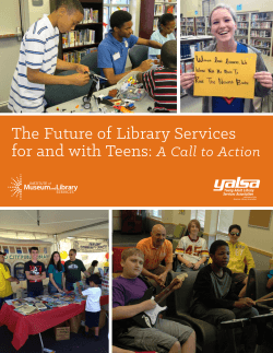 The Future of Library Services for and with Teens: A Call to Action