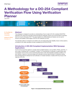 A Methodology for a DO-254 Compliant Verification Flow