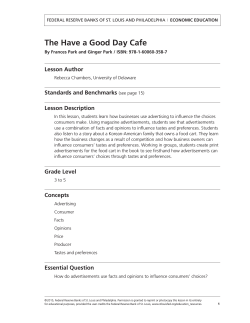 The Have a Good Day Cafe - Federal Reserve Bank of St. Louis