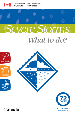 Severe Storms — What to do