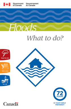 Floods-What to Do Brochure