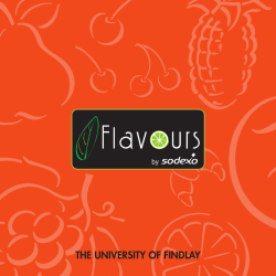 Flavours Catering Menu - The University of Findlay