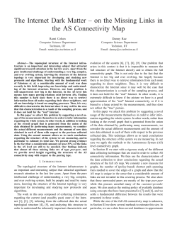 on the Missing Links in the AS Connectivity Map