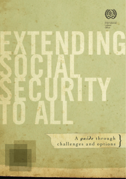Extending social security to all A guide through challenges and