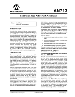 Controller Area Network (CAN) Basics