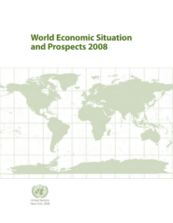 World Economic Situation and Prospects 2008