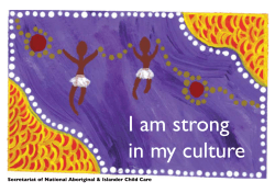 I am strong in my culture - Secretariat of National Aboriginal and