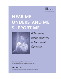 Hear Me, Understand Me, Support Me