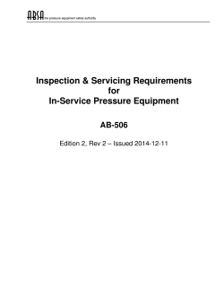 AB-506 Inspection and Servicing Requirements