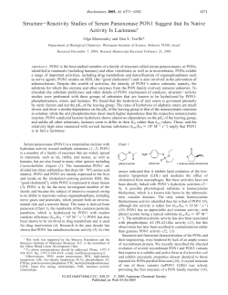 Biochemistry (2005) Apr 26 - Weizmann Institute of Science