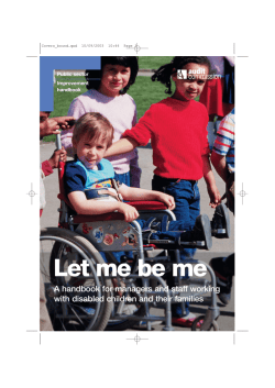 Let me be me - Audit Commission