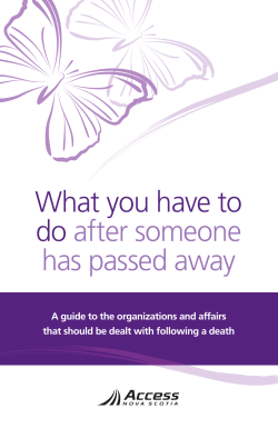 What To Do When Someone Has Passed Away Guide