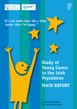 Study of Young Carers in the Irish Population MAIN REPORT
