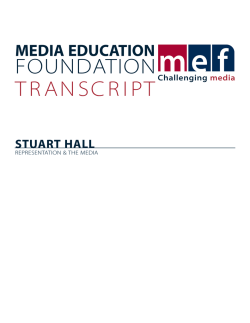 Representation and the Media Transcript