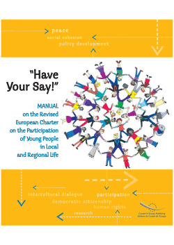 Have your Say! Manual on the Revised European Charter