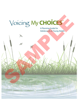 Voicing My ChoiCes™ - Aging With Dignity
