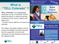 TELL Colorado FAQ