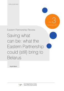 Saving what can be: what the Eastern Partnership could (still) bring