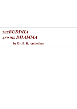 The Buddha And His Dhamma