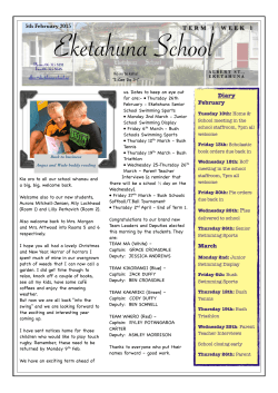 Our Most Recent School Newsletter!