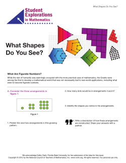 What Shapes Do You See? - National Council of Teachers of