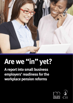 Are we “in” yet? - The Chartered Insurance Institute