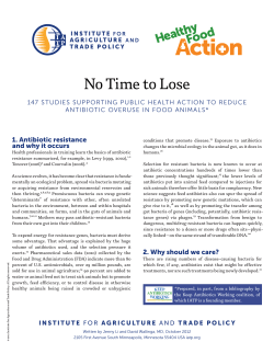 No Time to Lose - Institute for Agriculture and Trade Policy
