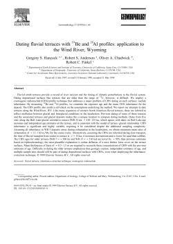 Dating fluvial terraces with Be and Al profiles: application to the