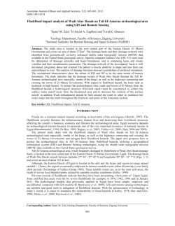 Flashflood impact analysis of Wadi Abu