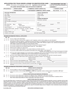 application for texas driver license or identification card