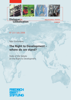 The Right to Development
