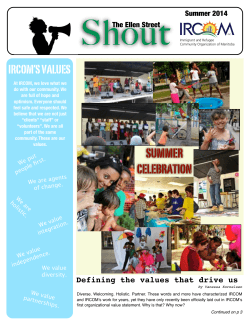 The Shout • SUMMER 2014