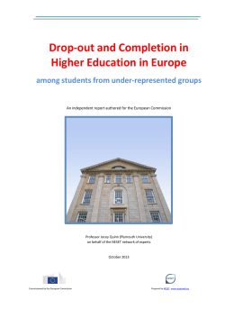 Drop-out and completion in higher education in Europe among