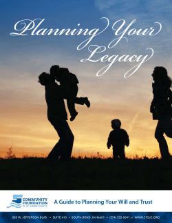 Free Guide to Planning Your Will