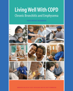 Living Well With COPD - American College of Chest Physicians