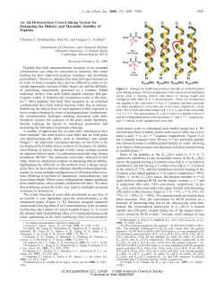 An All-Hydrocarbon Cross-Linking System for Enhancing the Helicity