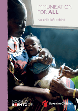 Immunisation for All: No child left behind