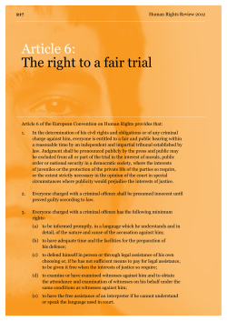 Article 6 - Equality and Human Rights Commission