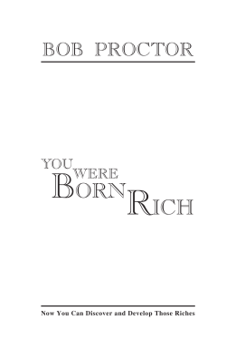 You Were Born Rich by Bob Proctor